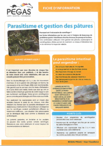 PEGAS-Parasitisme et gestion des pâtures 1- Clinique de Conques